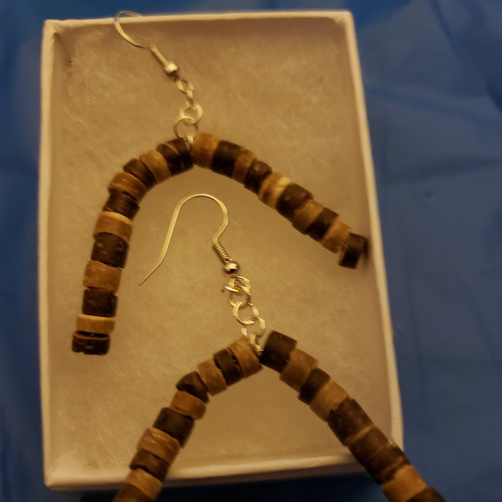 Handmade loop earring upside down U - Picture 2 of 7